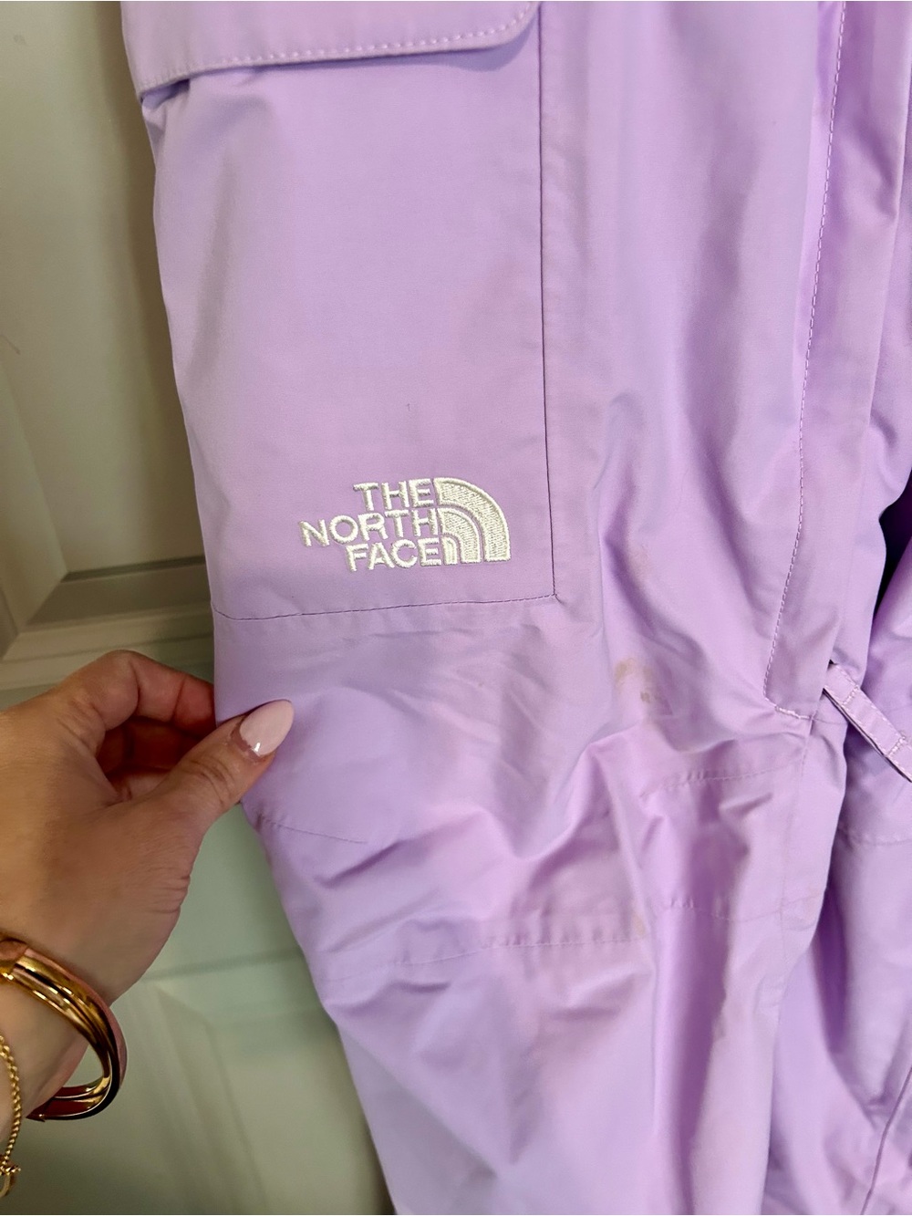 NWT The North Face Women’s Lavender DryVent Ski Snow Bib Overalls Size S/P - Picture 8 of 10